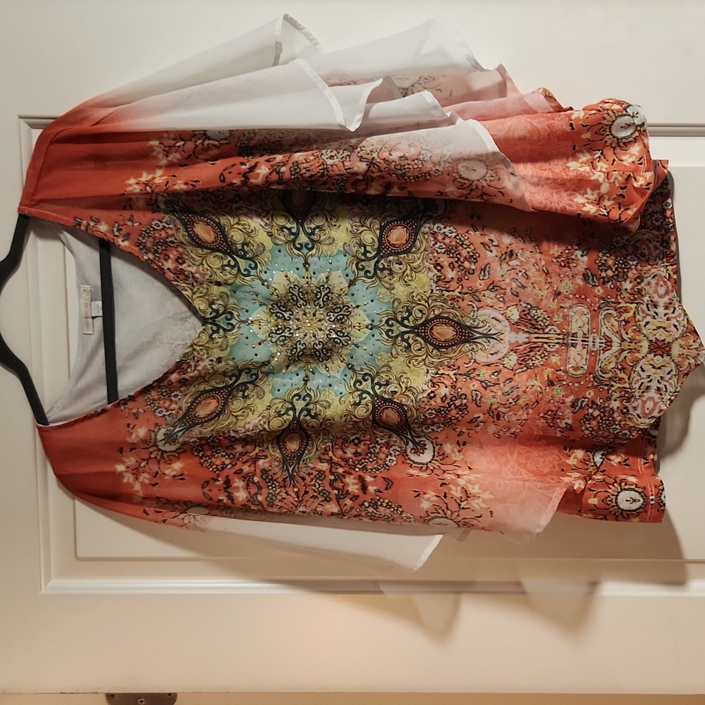 Embellished Top w/attached Tank
